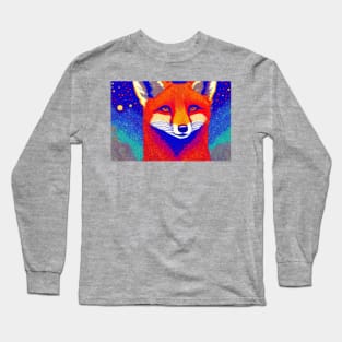 Cosmic Red Fox Long Sleeve T-Shirt